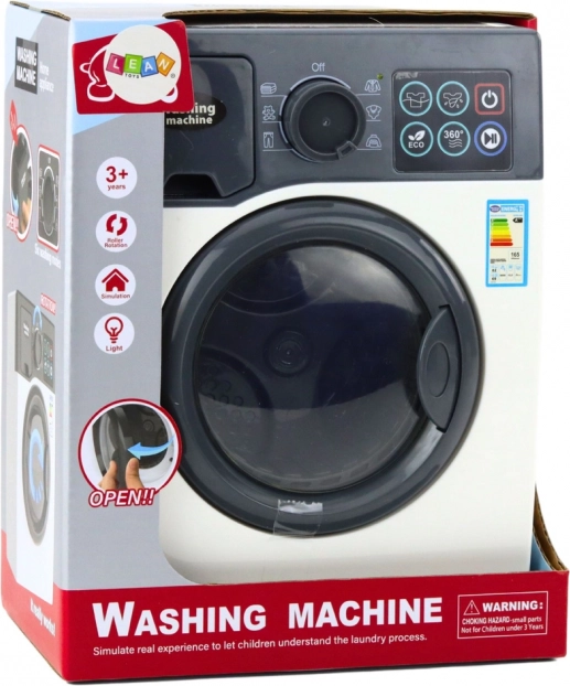 Machine à laver amusante avec panneau tactile et effets lumineux pour enfants