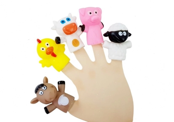 Marionnettes Animaux pour Doigt 5 pièces