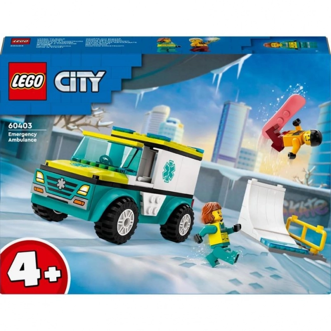 LEGO® City 60403 Ambulance et snowboarder