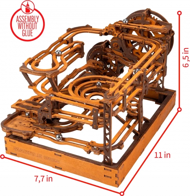 WOODEN CITY Puzzle en bois 3D Piste à billes 265 pièces