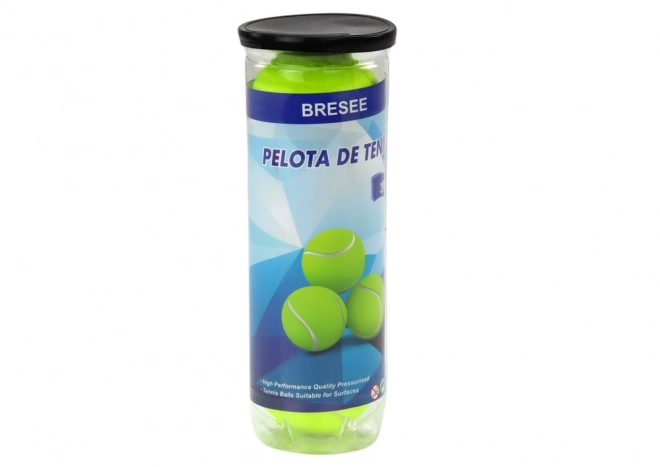 Ballons de tennis Boule de tennis jaune Ensemble 3 pcs.