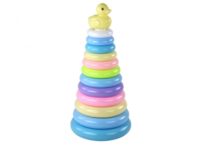 Puzzle de pyramide de canards 12 cercles 39 cm x 17,5 cm x 17,5 cm
