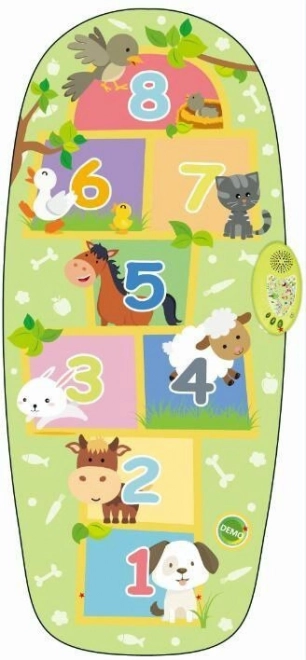 Tapis sauteur interactif avec animaux pour enfants 3+ – Animaux