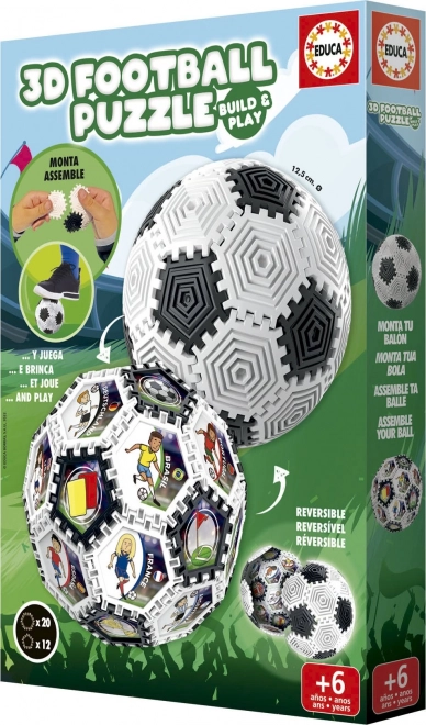 Puzzle 3D ballon de football 32 pièces