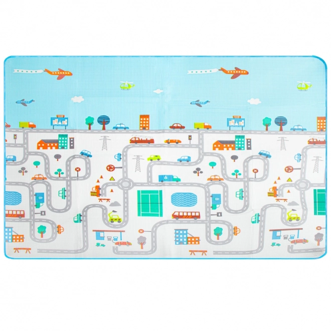 Tapis de jeu thermo pour enfants 180x200 cm - ville