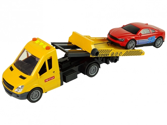 Transporteur Camion Auto de Remorquage Assisté Sons Lumières