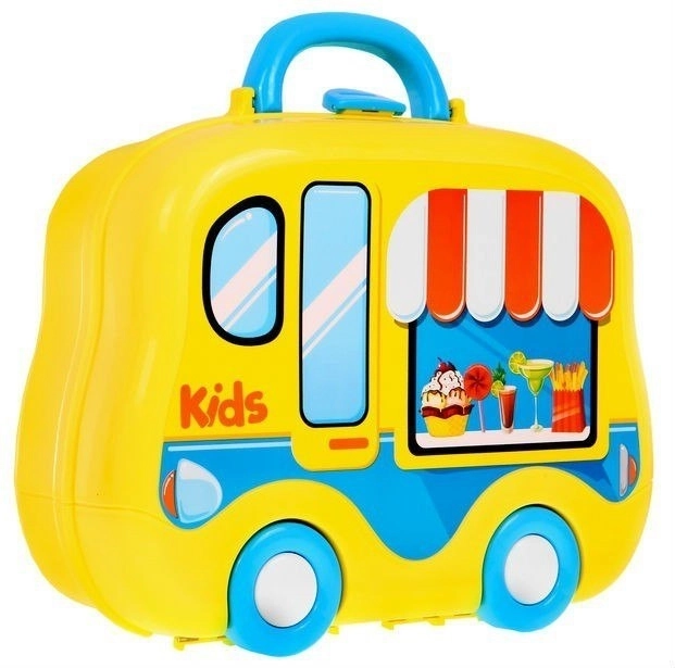 Cuisine portable Food Truck pour enfants 3+ Valise à roulettes + accessoires