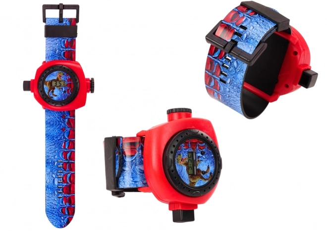 Montre électronique avec projecteur de dinosaures 24 images