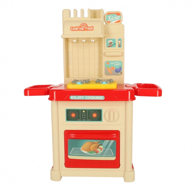 Cuisine en plastique pour enfants avec lumières et 44 éléments