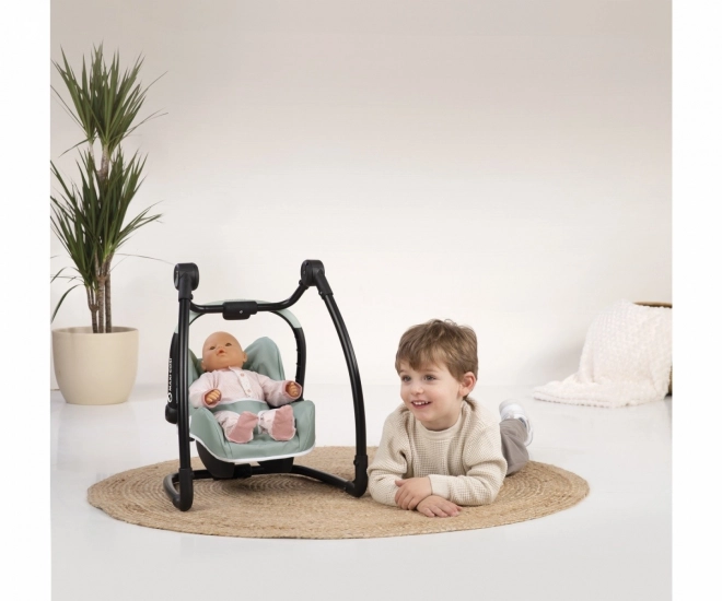 3 en 1 Siège auto et chaise haute Maxi Cosi vert-gris pour poupées