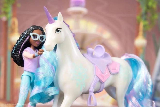 Figurines de l'académie des licornes 11 cm Layla et Glacier