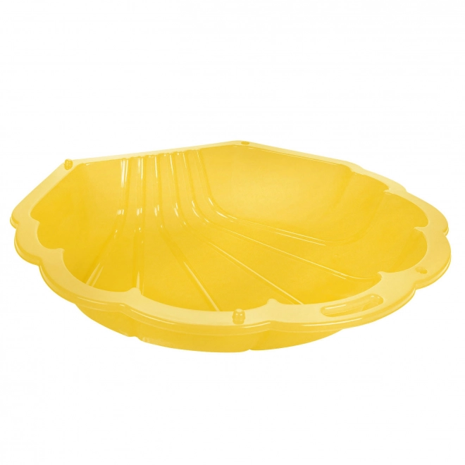 Coffre à sable coquillage jaune - 1pc
