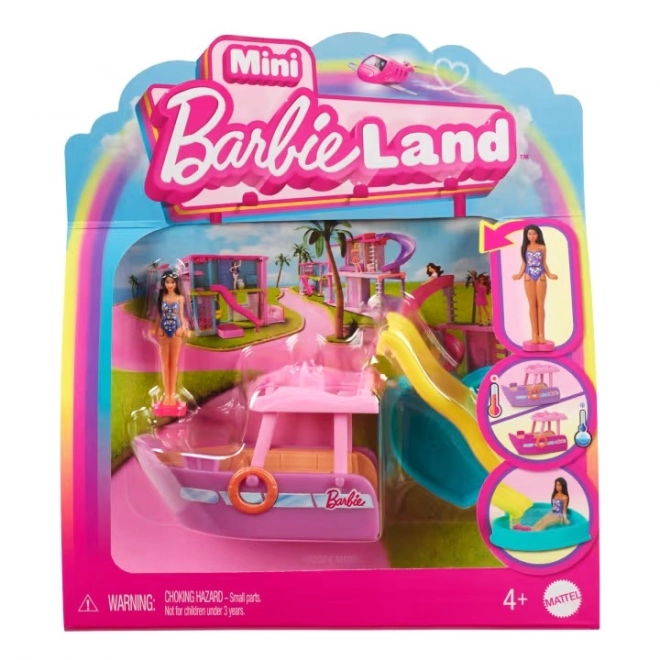 Mini BarbieLand ensemble avec figurine Barbie et véhicule