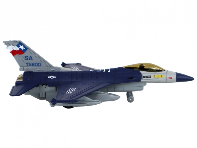 Modèle d'avion à propulsion par friction Bleu marine ou Gris