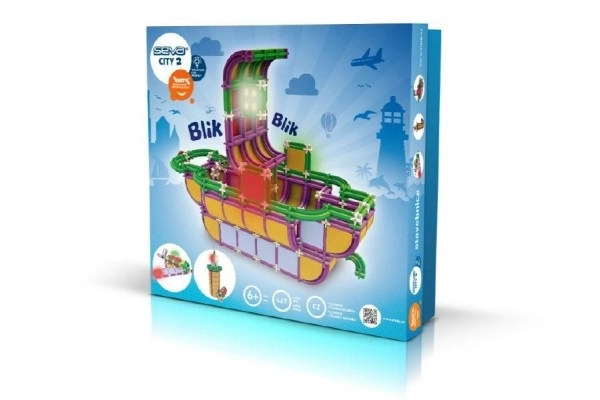 Kit de construction SEVA City – Bateau avec lumières