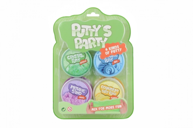 Pâte à modeler fête 4 types