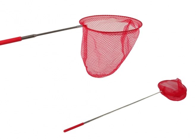 Filet télescopique pliant pour papillons et insectes 85cm - rouge