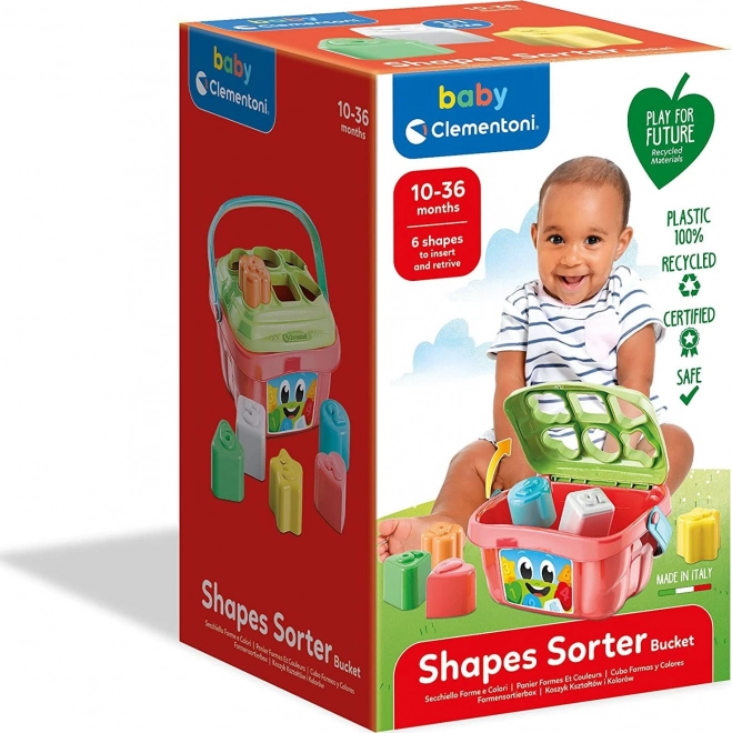 Seau pour le tri des formes CLEMENTONI BABY Jouer pour le futur