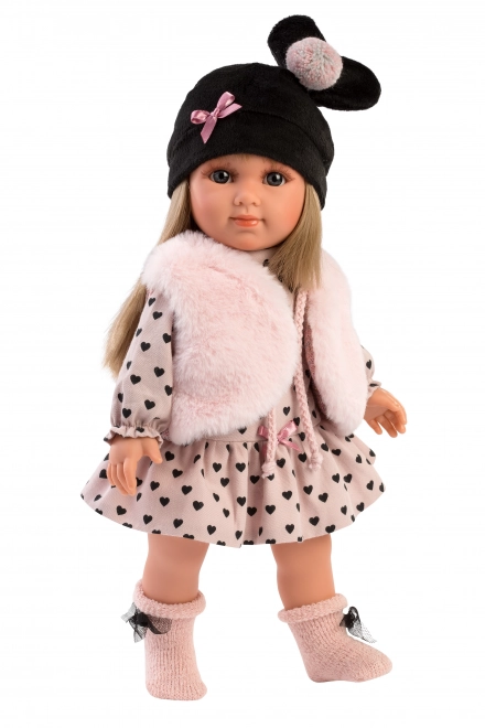Llorens Elena poupée réaliste avec corps en tissu doux 35 cm