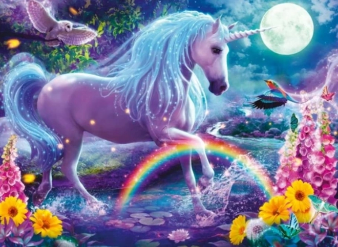 Puzzle Ravensburger avec licorne scintillante 100 pièces