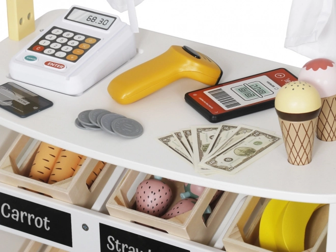 Stand en bois et théâtre 2-en-1 pour jeu créatif pour enfants ZA5267