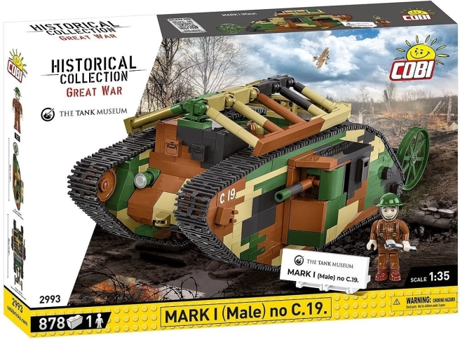 Coffret de construction COBI tank Mark I (Male) – 878 pièces