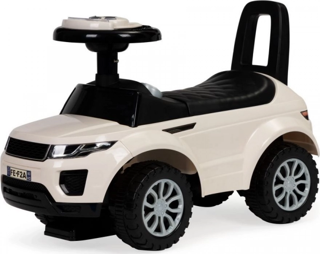 ECOTOYS Voiture à pousser avec mélodies blanche