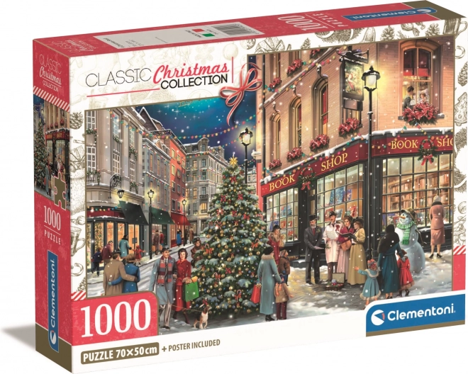 Puzzle Promenade de Noël 1000 pièces Clementoni