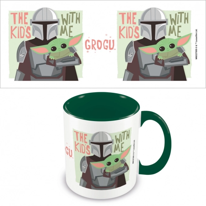 Tasse en céramique Mandalorian Les enfants sont avec moi 315 ml