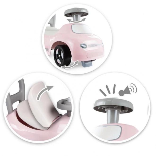 Smoby Véhicule d'Équilibre Auto Rose
