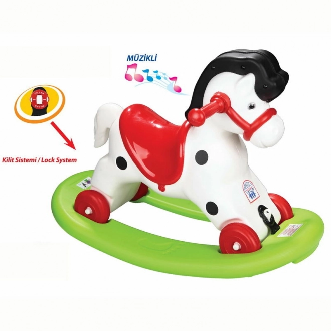 Cheval à bascule pour enfants avec mélodie