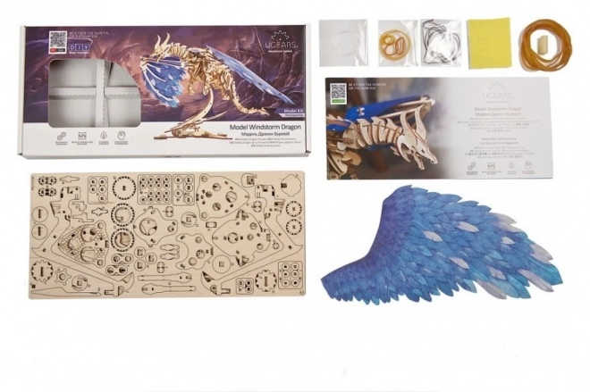 Puzzle 3D Vichřice Drak
