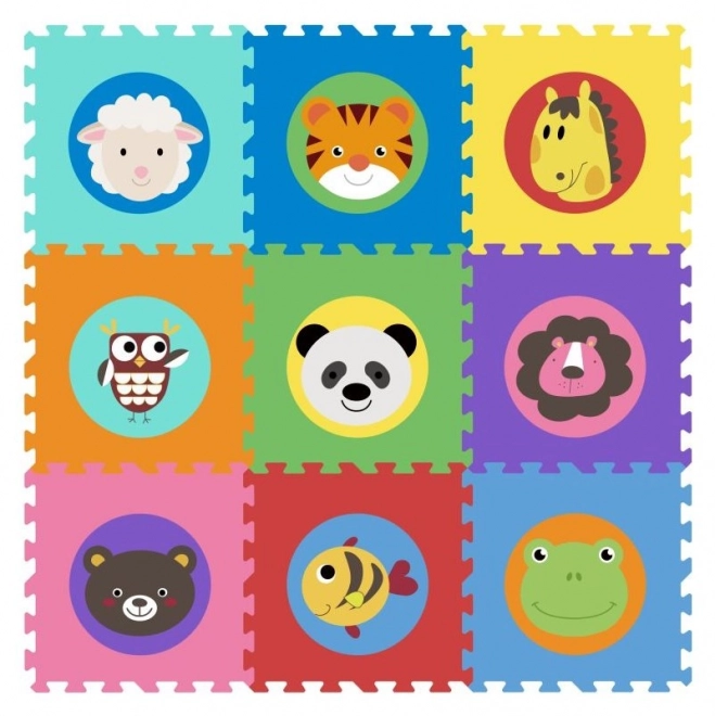 ECOTOYS Puzzle en mousse Têtes d'animaux (29x29)