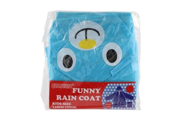 Imperméable enfant ours taille 110-120cm bleu en sachet 23x25cm