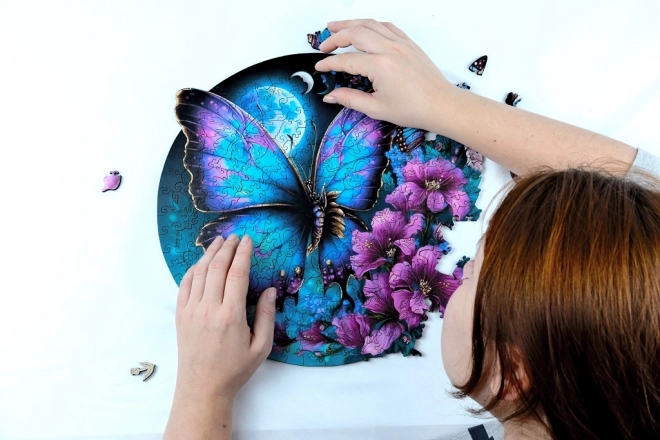 EscapeWelt Puzzle luminescent en bois Papillon 500 pièces