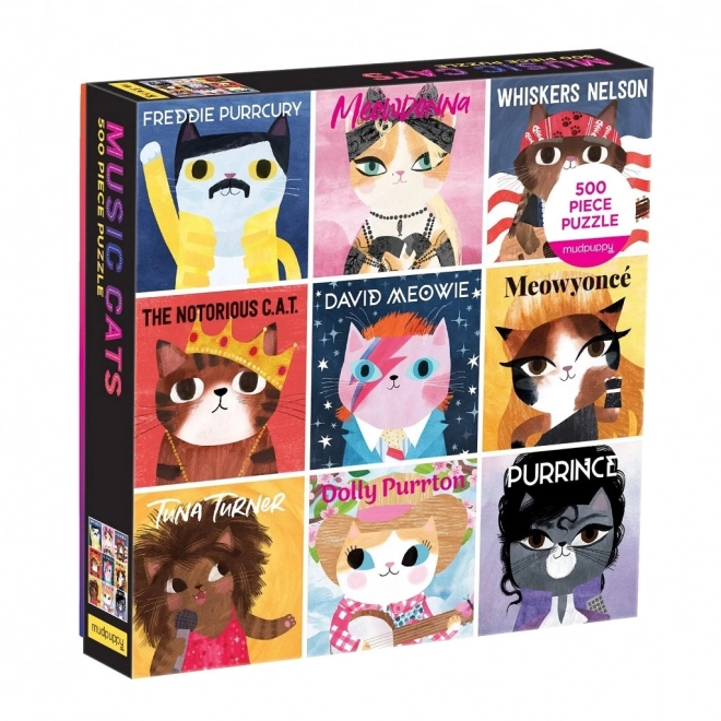 Puzzle musical Chats 500 pièces