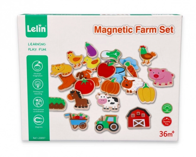 Aimants Ferme - Ensemble de 24 pcs
