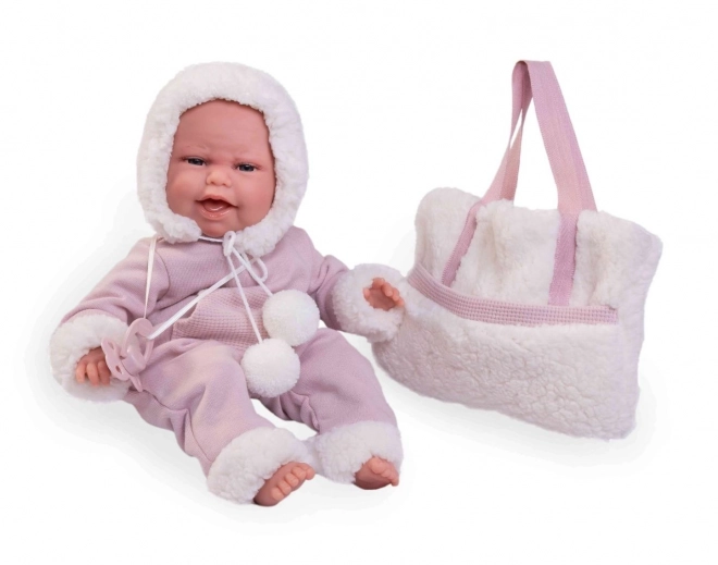 Antonio Juan 70360 CLARA - poupée réaliste bébé avec fonction de mouvement spéciale et corps en tissu doux - 34 cm