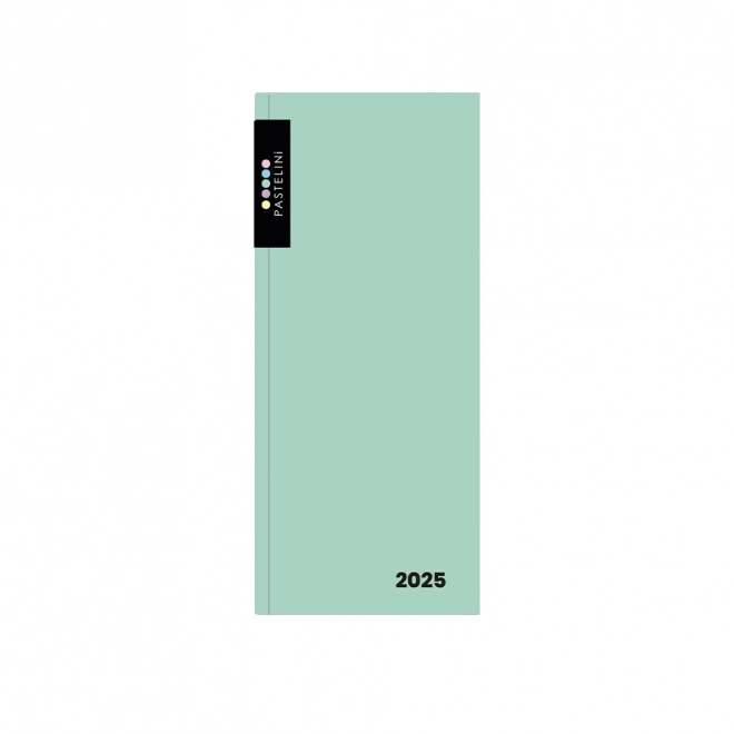 Agenda hebdomadaire 2025 Pastelini vert