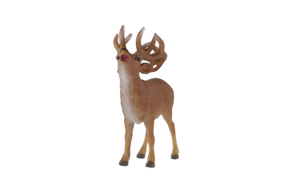 Cerf européen en plastique zooted 13cm dans un sac