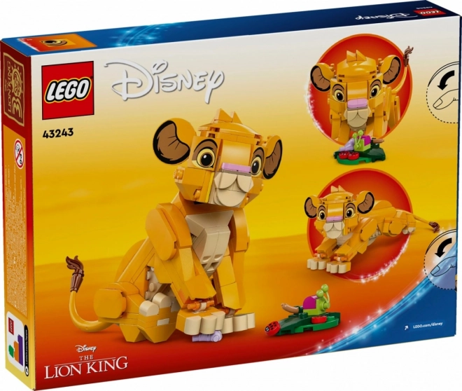 LEGO Disney 43243 Jeune Lion Simba du Roi Lion
