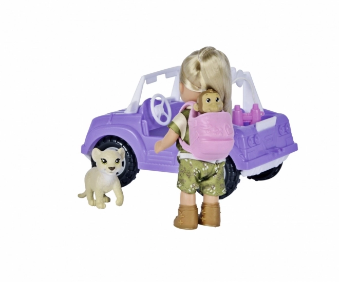 Poupée Evička Safari avec voiture