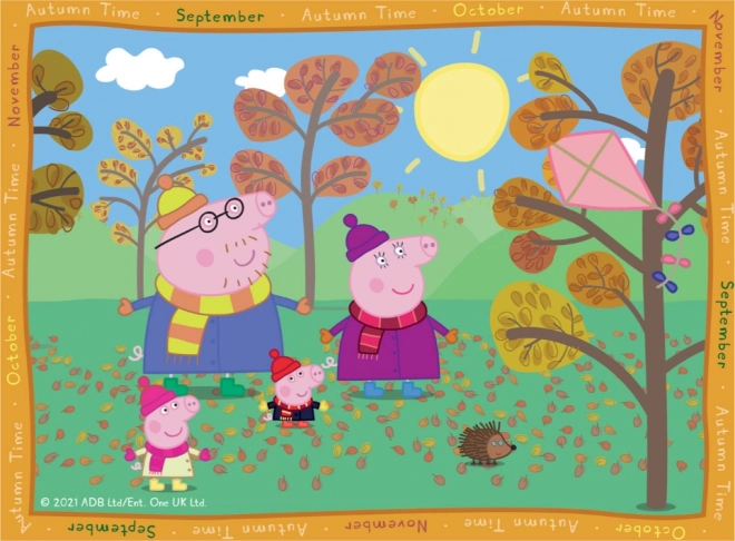 Puzzle Ravensburger Peppa Pig – saisons 4-en-1 (12–24 pièces)