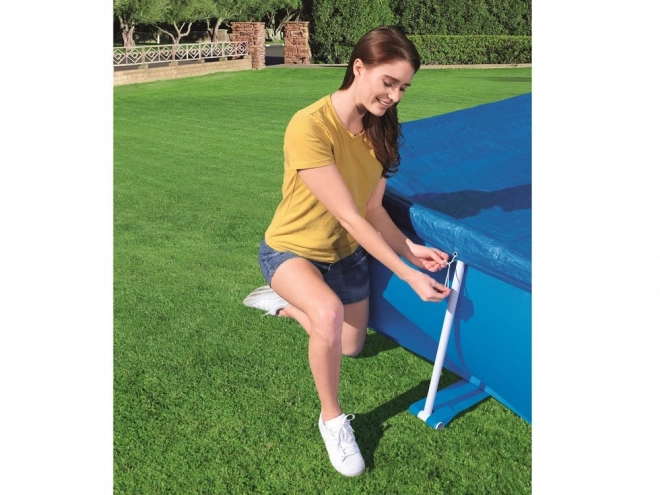 Bestway couverture pour piscine avec cadre métallique