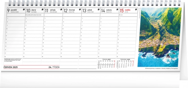 Calendrier de Table Planificateur Fiscal avec Photos 2025