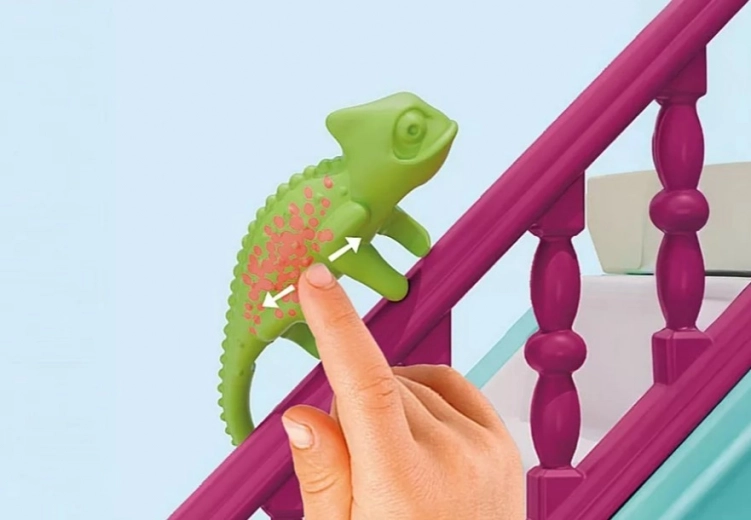 Cachette secrète et éléments interactifs