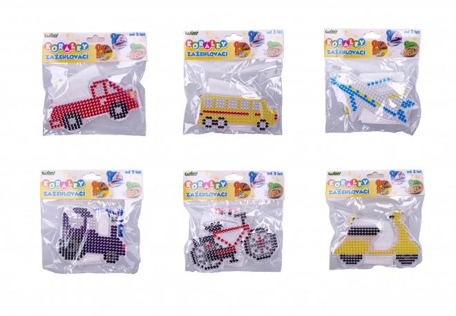 Ensemble de perles à repasser - Moyens de transport