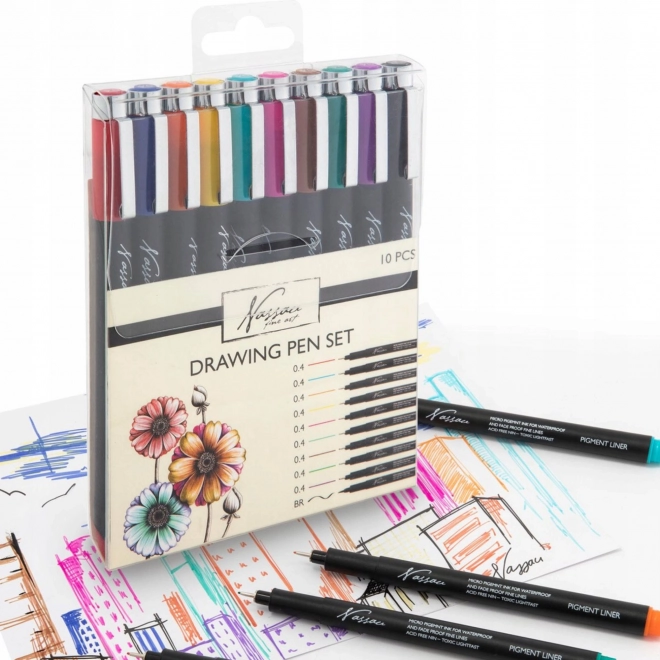 Grafix lot de liners colorés 10 pcs