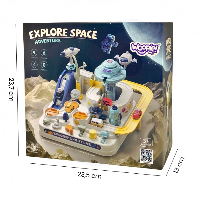 Piste de course interactive de Woopie aventure spatiale