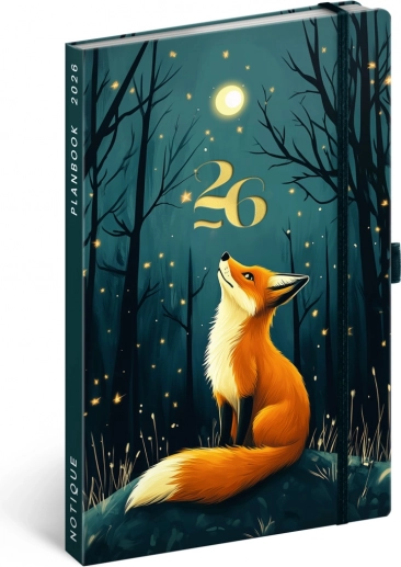 Agenda et carnet PLANBOOK Renard 2026